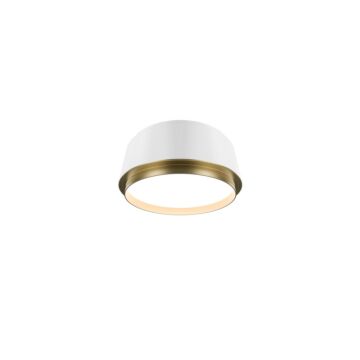 Salvo LED Flush Mount in White Aged Brass by W.A.C. Lighting