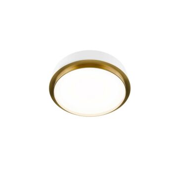 Salvo LED Flush Mount in White Aged Brass by W.A.C. Lighting
