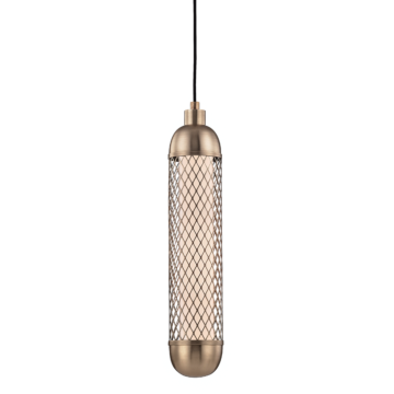 Hudson Valley Hayes 19 Inch Pendant Light in Aged Brass