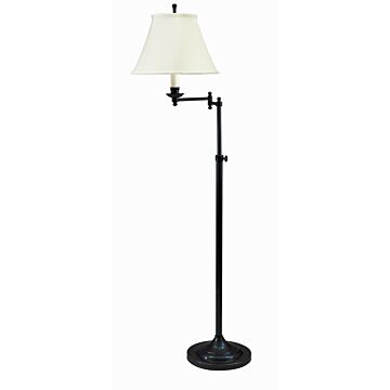 Club  Floor Lamp in Black by House of Troy