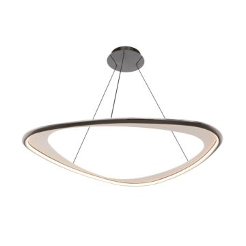 Oyster LED Pendant in Black Chrome by W.A.C. Lighting