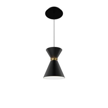 Pin Up LED Pendant in Black Aged Brass by W.A.C. Lighting