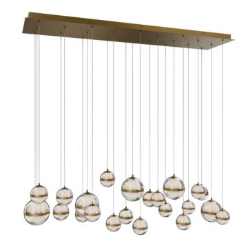 Cyllindra LED Chandelier in Aged Brass by W.A.C. Lighting