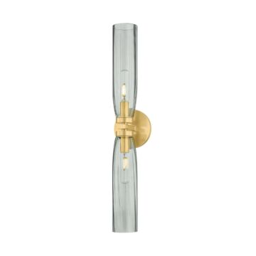 Harpswell  Bathroom Vanity Light in Aged Brass by Hudson Valley