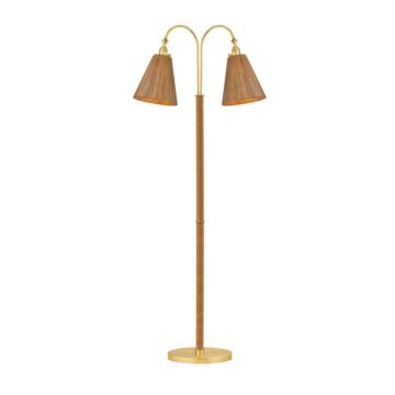 Ruthin  Floor Lamp in Aged Brass by Hudson Valley