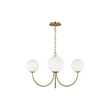 Noemie  Chandelier in Burnished Brass by Visual Comfort Studio