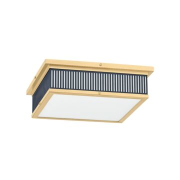 Ashdown LED Flush Mount in Aged Brass Distressed Bronze by Hudson Valley