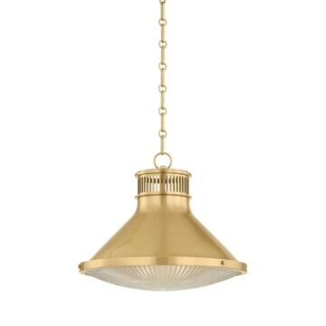 Highclere  Pendant in Aged Brass by Hudson Valley