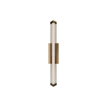 Boulevard LED Wall Sconce in Aged Brass by W.A.C. Lighting