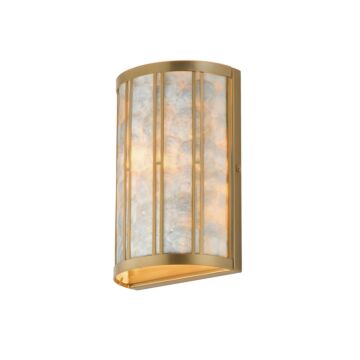 Miramar  Wall Sconce in Capiz   Natural Aged Brass by Maxim Lighting