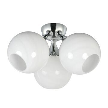 Neve  Semi Flush Mount in Polished Chrome by Maxim Lighting