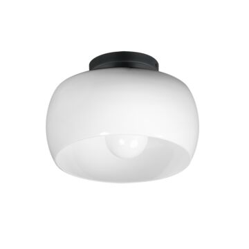 Glazed  Flush Mount in White   Black by Maxim Lighting