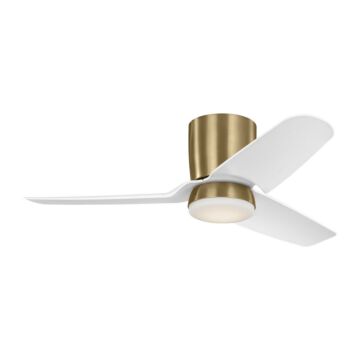 Colgin 44 Hugger LED 44" Ceiling Fan in Satin Brass by Visual Comfort Fan