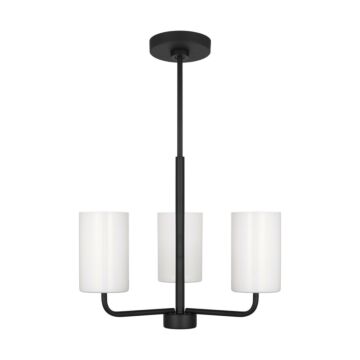 Rhett  Chandelier in Midnight Black by Generation Lighting