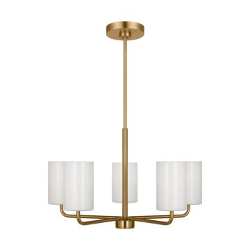 Rhett  Chandelier in Satin Bronze by Generation Lighting