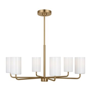 Rhett  Chandelier in Satin Bronze by Generation Lighting