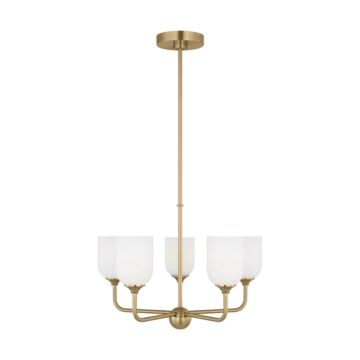 Emile  Chandelier in Satin Bronze by Generation Lighting