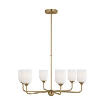 Emile  Chandelier in Satin Bronze by Generation Lighting