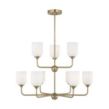 Emile  Chandelier in Satin Bronze by Generation Lighting