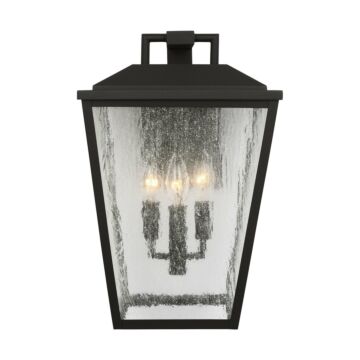 Kennewick  Wall Lantern in Textured Black by Visual Comfort Studio