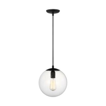 Leo - Hanging Globe  Pendant in Midnight Black by Visual Comfort Studio