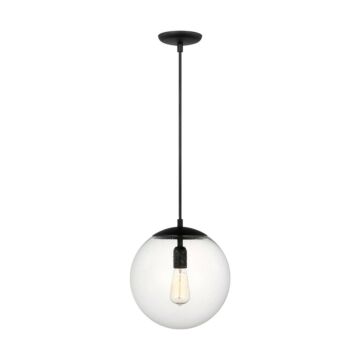 Leo - Hanging Globe  Pendant in Midnight Black by Visual Comfort Studio