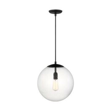 Leo - Hanging Globe  Pendant in Midnight Black by Visual Comfort Studio