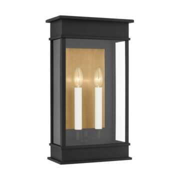 Cupertino  Outdoor Wall Sconce in Textured Black by Visual Comfort Studio