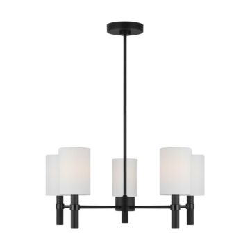 Manor  Chandelier in Midnight Black by Visual Comfort Studio