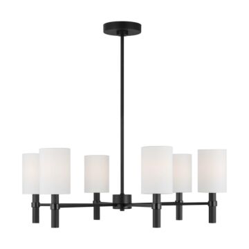 Manor  Chandelier in Midnight Black by Visual Comfort Studio