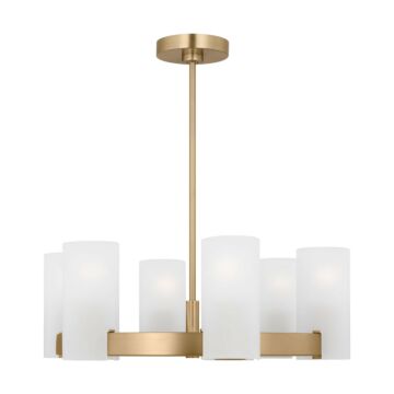Rhode  Chandelier in Satin Brass by Visual Comfort Studio