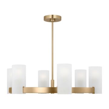 Rhode  Chandelier in Satin Brass by Visual Comfort Studio
