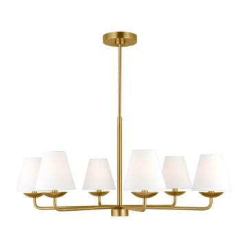 Albion  Chandelier in Satin Brass by Visual Comfort Studio