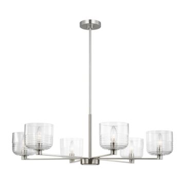 Lochdale  Chandelier in Brushed Nickel by Visual Comfort Studio