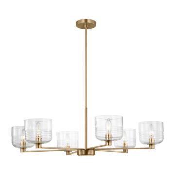 Lochdale  Chandelier in Satin Brass by Visual Comfort Studio