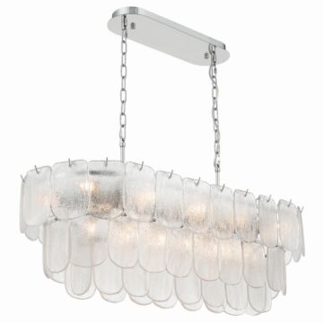 Bianca  Island Pendant in Polished Nickel, Crystalline by Artcraft Lighting