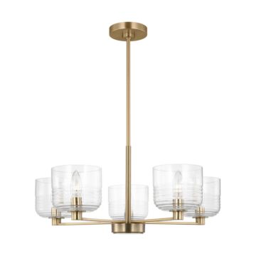 Lochdale  Chandelier in Satin Brass by Visual Comfort Studio