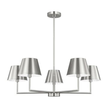 Ender  Chandelier in Brushed Nickel by Visual Comfort Studio