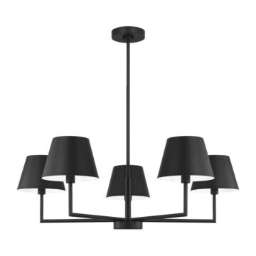 Ender  Chandelier in Midnight Black by Visual Comfort Studio