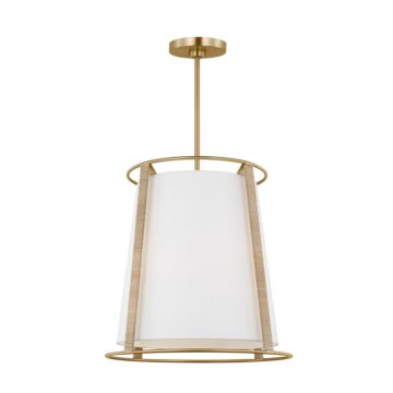 Cortes  Pendant in Satin Brass by Visual Comfort Studio