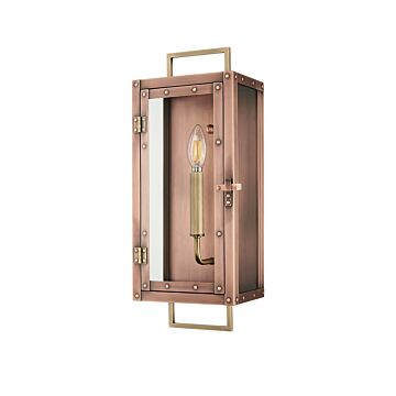 Spencer  Wall Lantern in Antique Copperith Brass by Acclaim Lighting