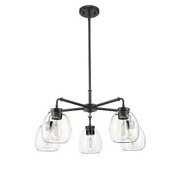 Dawes  Chandelier in Matte Black by Acclaim Lighting
