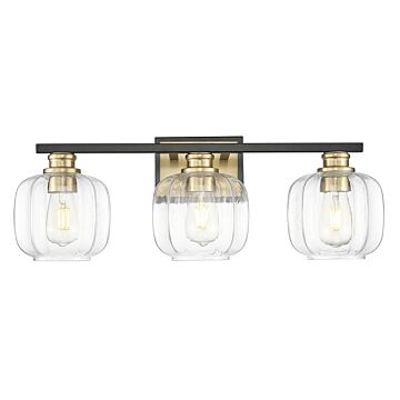 Oxley  Bathroom Vanity Light in Matte Black and Brass by Acclaim Lighting