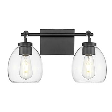 Dawes  Bathroom Vanity Light in Matte Black by Acclaim Lighting