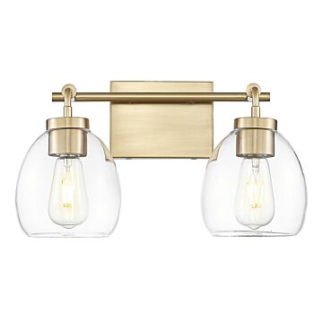 Dawes  Bathroom Vanity Light in Brass by Acclaim Lighting