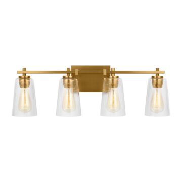 Mercer  Bathroom Vanity Light in Burnished Brass by Visual Comfort Studio