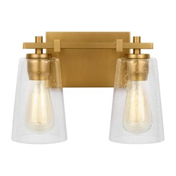 Mercer  Bathroom Vanity Light in Burnished Brass by Visual Comfort Studio