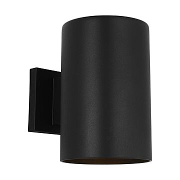 Outdoor Cylinders  Wall Lantern in Textured Black by Visual Comfort Studio