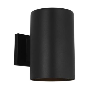 Outdoor Cylinders  Wall Lantern in Textured Black by Visual Comfort Studio