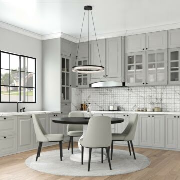 Ari LED Pendant in Black by Artcraft Lighting